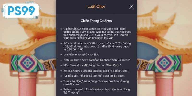 Thông tin hướng dẫn về luật chơi mà anh em cần nắm rõ