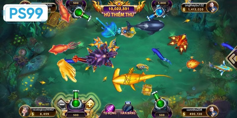 Sử dụng pháo mạnh để tiêu diệt boss, rinh xu khủng về túi